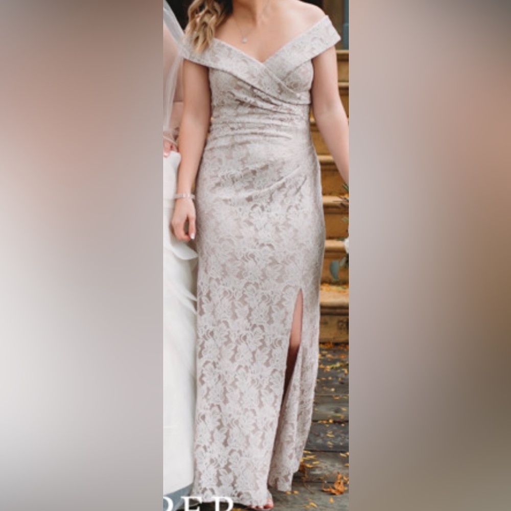 Alex Evenings Lace Dress in Cream